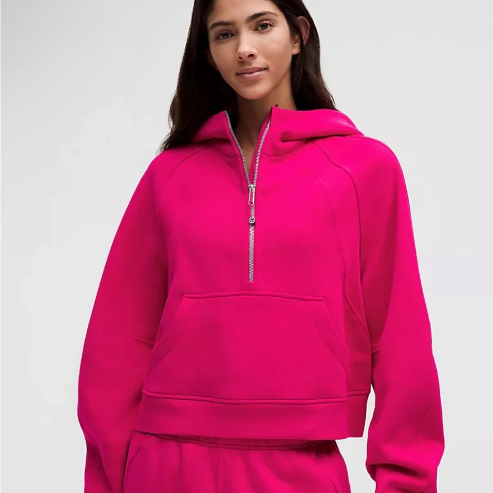Lululemon Athletica Fuchsia Half-Zip Hoodie